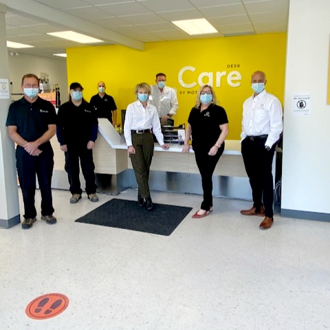 Peterborough care desk with team