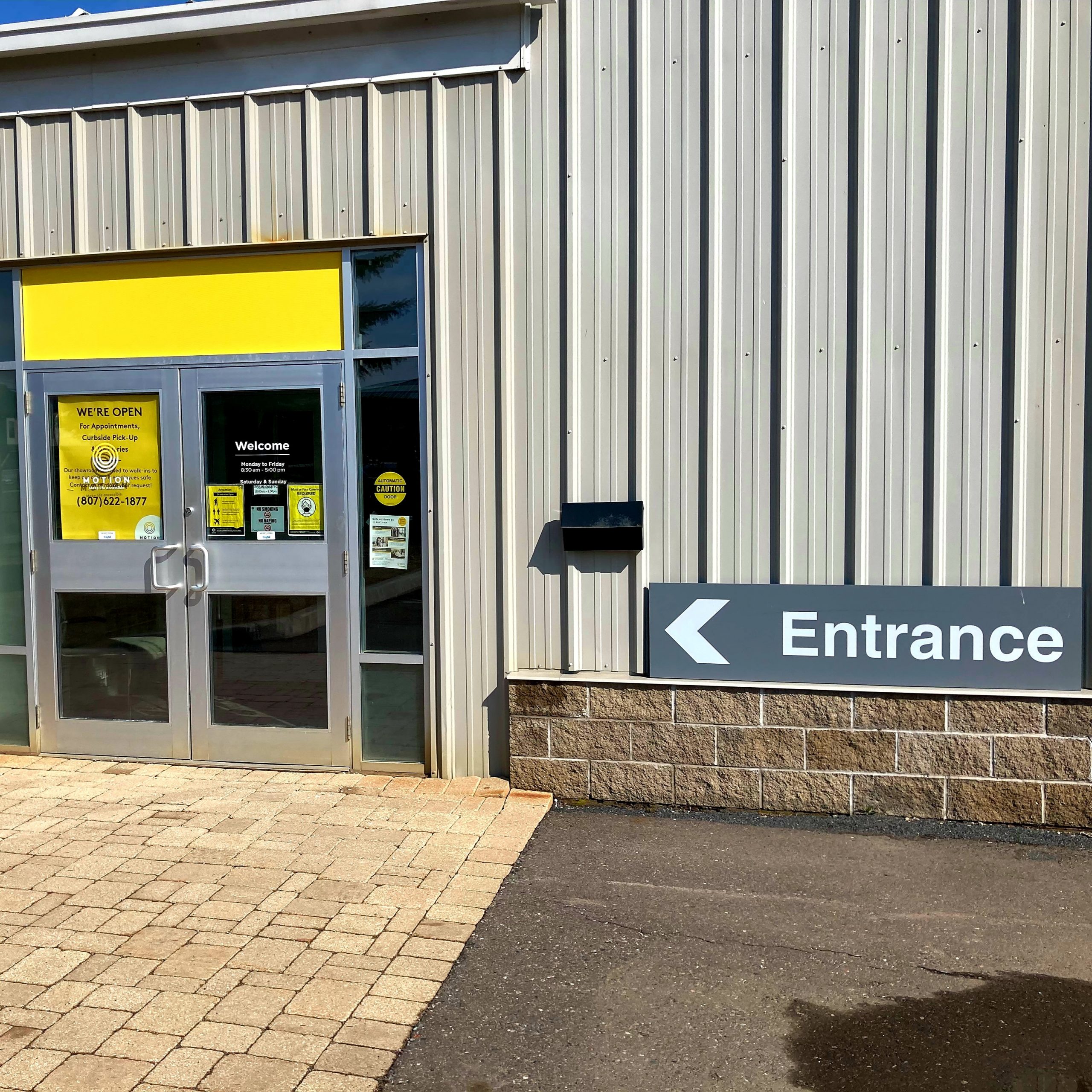 Thunder Bay accessible entrance to store