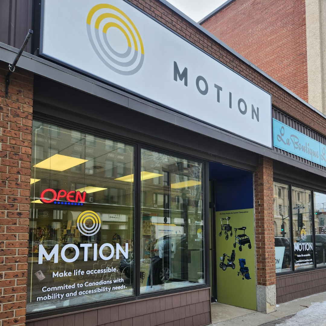 Exterior of Motion Moose Jaw storefront