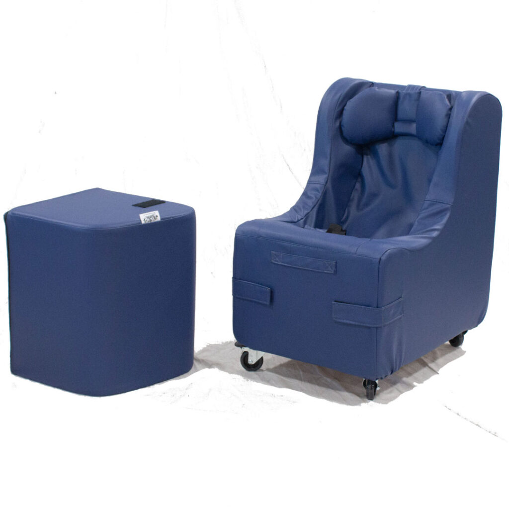 Blue Roll'er chair
