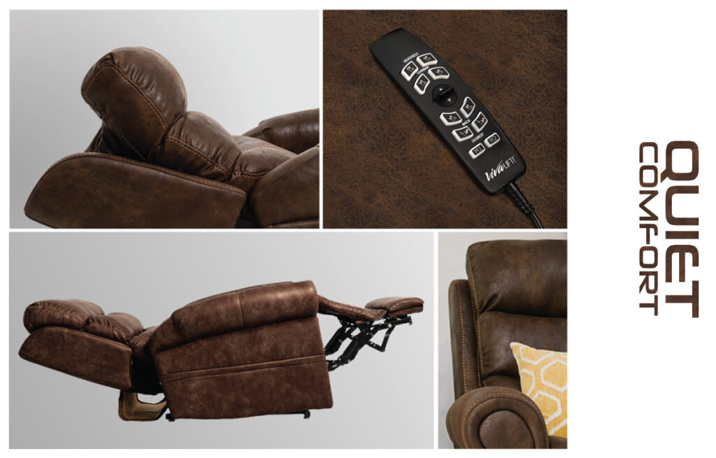 Features of the Tranquil power lift recliner from Pride Mobility.