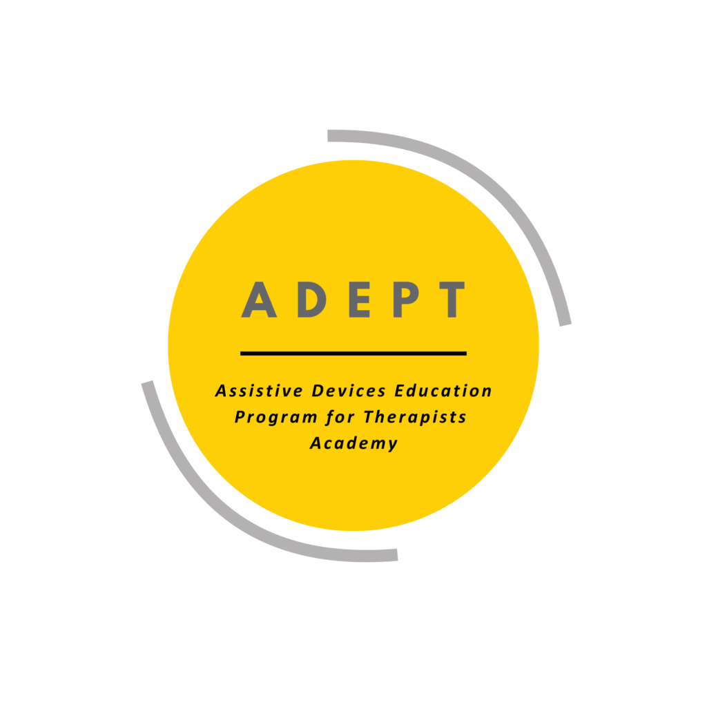 Logo for Motion's Assistive Devices Education Program for Therapists (ADEPT) Academy